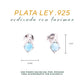 Aretes Geométricos de Larimar en Plata.925
