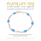 Pulsera Óvalos de Ópalo en Plata.925