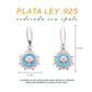 Aretes Sol Celeste de Ópalo en Plata.925
