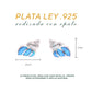 Aretes Concha Marina Ópalo en Plata .925