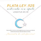 Collar Media Luna con Estrella de Ópalo en Plata .925