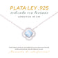 Collar Flor de Larimar en Plata.925