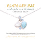 Collar Corazon y gota de Larimar Plata.925
