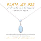 Collar Doble Larimar Colgante Plata.925