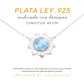 Collar Flor de Larimar en Plata.925
