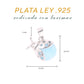 Dije Catarina de Larimar en Plata .925