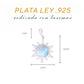 Dije Sol Radiante Larimar en Plata.925