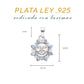 dije Sol Caribeño Larimar en Plata.925