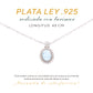 Collar Ovalado de Larimar en Plata.925