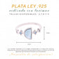 Anillo Triangular Larimar en Plata.925