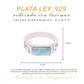 Anillo Rectangular Ancho Larimar en Plata.925