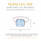 Anillo Larimar con Bisel en Plata.925