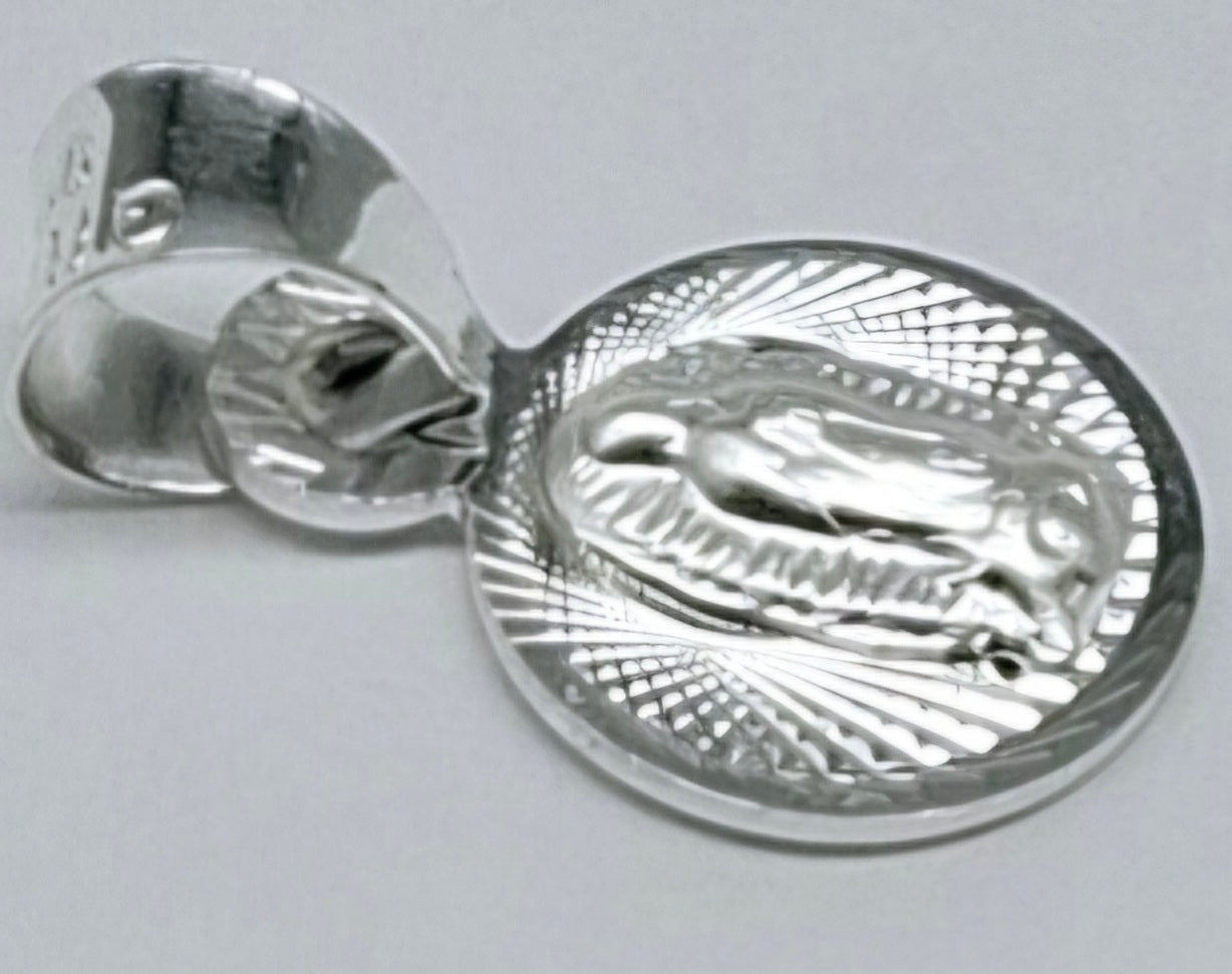 Dije Plata .925 Virgen De Guadalupe  R10LP3D - Mayoreo y Menudeo