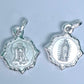 Dije de  Plata .925 doble vista Sochapada Virgen de Guadalupe  y Sagrado corazón - Joyería Religiosa