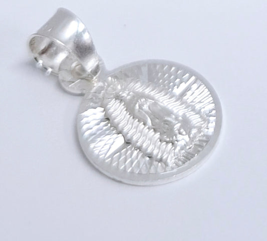 Dije de Plata .925 Virgen de Guadalupe Mod. R13LPCH - Mayoreo y Menudeo