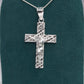 Dije de cruz con Cristo  en  Plata Ley .925   Mod. DR113- Joyería Religiosa