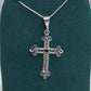 Dije de cruz en  Plata Ley  .925- Joyería Religiosa