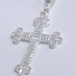 Dije de cruz en  Plata Ley  .925- Joyería Religiosa