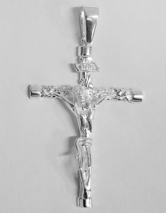 Dije de Cruz con cristo  en  Plata Ley .925,  ACDRP000