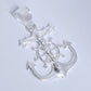 Dije de Plata  ley .925 en Forma de Ancla con cristo Mod. DR073