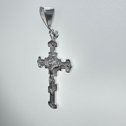 Cruz Estilo Barroco en Plata 925 - Joyería Exclusiva