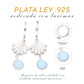 Dije Concha Colgante Larimar Plata.925