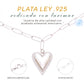 Collar Corazón Abierto de Larimar Plata.925