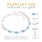 Pulsera de Eslabones Ópalo en Plata.925