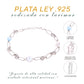 Pulsera Clásica Eslabones Larimar Plata.925