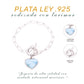 Pulsera Moderna de Larimar en Plata.925