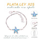 Pulsera Estrella de Mar de Ópalo Plata.925