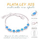 Pulsera Círculos Ópalo en Plata.925