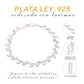 Pulsera Hojas de Larimar en Plata.925