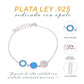 Pulsera Círculos Minimalistas Ópalo Plata.925