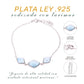 Pulsera Triple Larimar en Plata.925