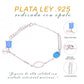 Pulsera Geométrica con Ópalo Plata.925