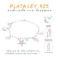 Pulsera Marina con Dijes de Larimar en Plata.925