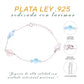 Pulsera Delicada de Larimar en Plata.925