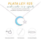 Collar Media Luna con Estrella de Ópalo en Plata .925