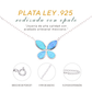 Collar Mariposa de Ópalo en Plata.925