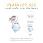 Aretes Geométricos de Larimar en Plata.925
