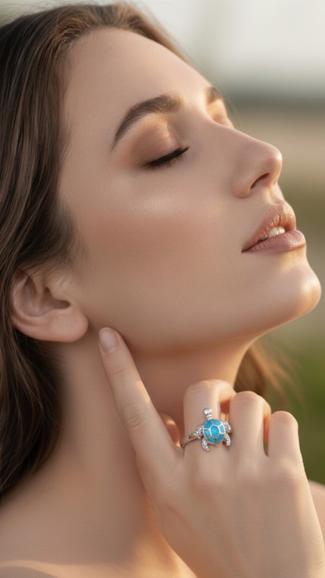Anillo Tortuga Marina de Ópalo en Plata.925