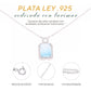 Collar Rectangular Larimar en Plata.925