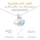 Collar Corazon y gota de Larimar Plata.925