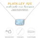 Collar Rectangular con Marco Larimar en Plata .925