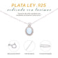 Collar Ovalado de Larimar en Plata.925