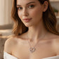 Dije Doble Corazón Entrelazado Pavé de Zirconias Plata .925