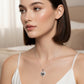 Dije Corazón Nácar Blanco con Halo de Zirconias Plata .925