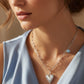 Collar Corazón Abierto de Larimar Plata.925