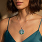 Dije Árbol de la Vida con Ópalo Negro Multicolor — Plata .925 | OP-FAU-25-0327